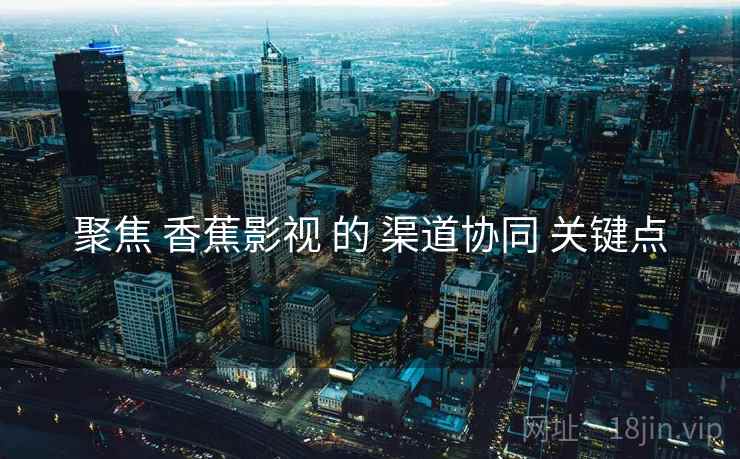聚焦 香蕉影视 的 渠道协同 关键点
