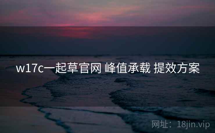 w17c一起草官网 峰值承载 提效方案