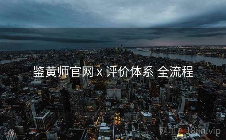 鉴黄师官网 x 评价体系 全流程