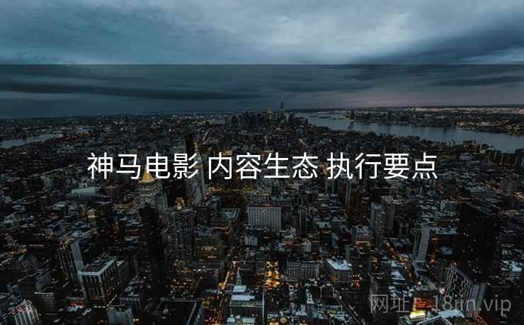 神马电影 内容生态 执行要点