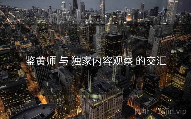 鉴黄师 与 独家内容观察 的交汇